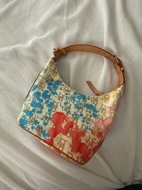 Dooney & Bourke Rare Paint Splatter-Print Shoulder Bag